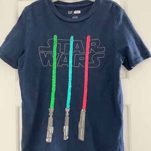 Star Wars light saber t-shirt